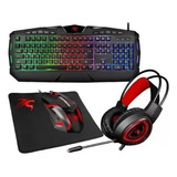 Combo Gamer Sentey Gs-5850 Mousepad+auricular+teclado+mouse