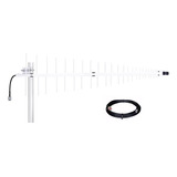 Antena Celular Rural Fullband Aquario 14dbi 2g A 5g Cabo 10m