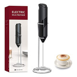 Electric Milk Frother, Milk Mixer, Stainless Steel Stand