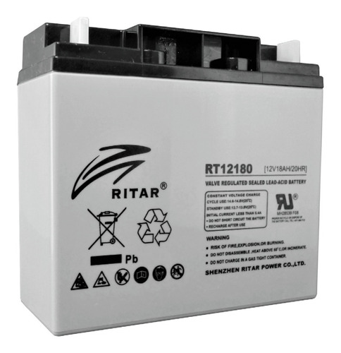 Batería Sellada Ritar 12v, 18ah Recargable Rt12180