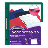 Folder Tipo Accopress Carta Verde Oscuro 38 Paq Con 10pz C/u