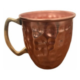 Caneca De Cobre Puro Martelada Moscow Mule 420 Ml 