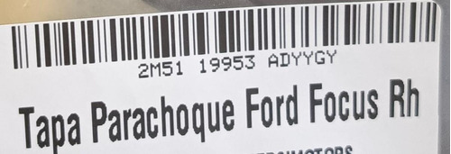 Tapa Parachoque Ford Focus Rh Foto 3