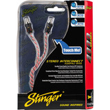 Cable De Audio Adaptador En Y Rca Stinger Si42ym 2 Machos 1 Hembra Serie 4000 2 Canales Cobre Premium