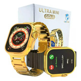 Relogio Digital Smartwatch Feminino Mini Pulseira Metal Gold