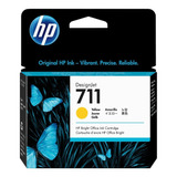 Cartucho De Tinta Original Hp 711 Cz132a Color Amarillo