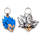 Goku Vegeta Dragon Ball Llaveros X30 Souvenirs Cumpleaños