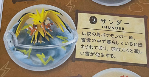 Pokémon Terrarium Zapdos Rement