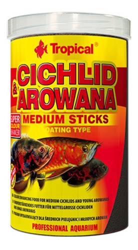 Alimento Tropical Cichlid & Arowana Med Sticks 360g Peces