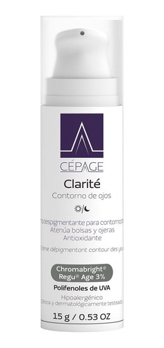 Cepage Clarite Contorno De Ojos Bolsas Ojeras Despigmentante