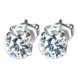 Broqueles Zirconia 5mm Mariposa Mujer Plata Pura 925 Aretes