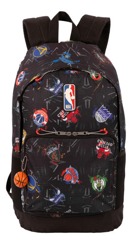 Mochila Escolar Juvenil G Sestini 076074-44 Nba Begins Cor Cinza