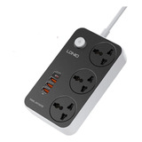 Zapatilla Alargue 3 Usb Qc 3.0/ 1 Tipo C + 3 Enchufes 2 Mts