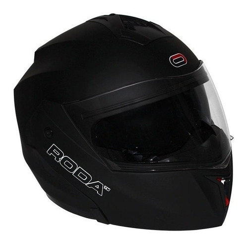 Casco Para Moto Rebatible Roda Revenge  Negro Mate  Solido Talla L 