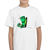 Remera De Niño Camaleon Iguana Reptil Parado