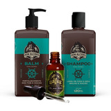 Kit Calico Jack - Shampoo, Balm E Óleo Don Alcides