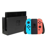 Nintendo Switch Oled Standard Color  Rojo Neón Color Azul