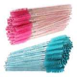 200x Cepillos De Pestañas Desechables Crystal Rod Eye Lash