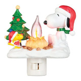 Snoopy By Camp Fire - Luz Nocturna Giratoria (polirresina, 4