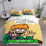 Funda De Edredón Mate Eddsworld, Juego De Ropa De Cama De 3