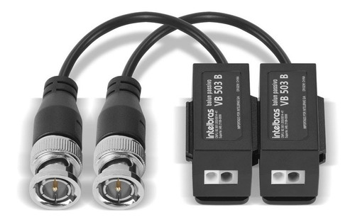 Balun Passivo Multi Hd Câmera 4k Ultra Hd Vb 503 B Intelbras