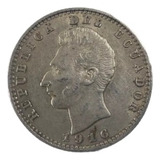 Moneda Ecuador 1 Sucre 1916 Plata 0.9 Philadelphia (x1662