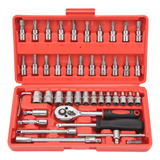 Kit De Herramientas De Reparación Automóviles De 46 Piezas