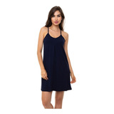 Vestido Feminino De Alcinha Azul Lindo