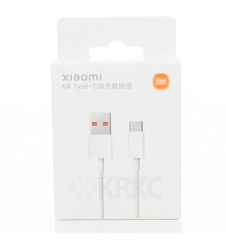 Cable Usb Tipo C Xiaomi Original Naranja 6a