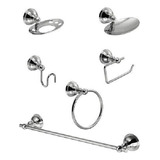 Accesorio Baño Hidromet Kit De 6 Piezas Steel Cromo