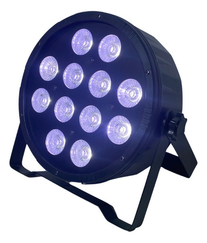 Par Led Slim 12x3w Rgbw-uv Dmx Dj Strobo Canhão Luz Palco