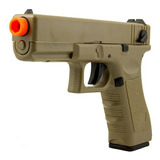 Pistola Airsoft Glock G18 Eletrica 6mm Cyma Cm030 Tan