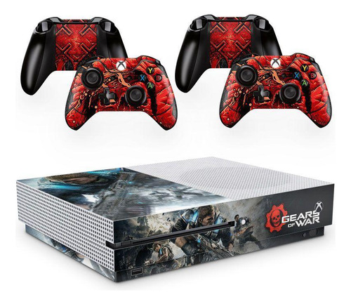 Skin Adesivo Protetor X Box One S E Controles Gears Of War 7