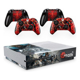 Skin Adesivo Protetor X Box One S E Controles Gears Of War 7