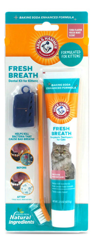 Kit Pasta Dental Para Gato Elimina Sarro, Sabor Atún 3pz