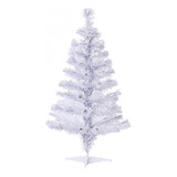 Árvore Natal Pequena Decorativa Prime Branca 60cm 50 Galhos 