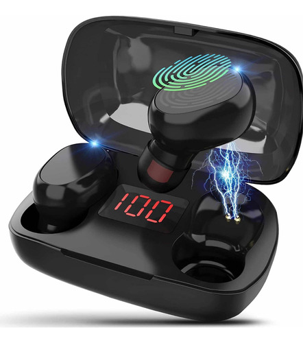 Audífonos In-ear Gamer Inalámbricos Bluetooth L21 Pro Negro