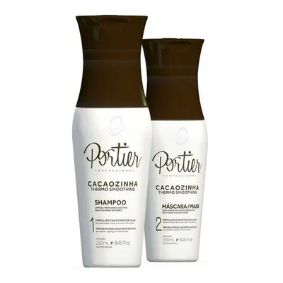 Kit Portier Cacaozinha Escova Progressiva 2x250ml | Frete grátis