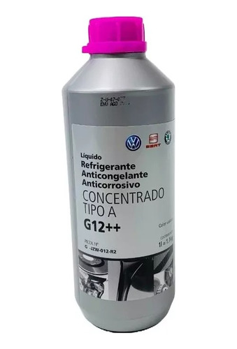 Liquido Refrigerante Concentrado G12++ Volkswagen Original.