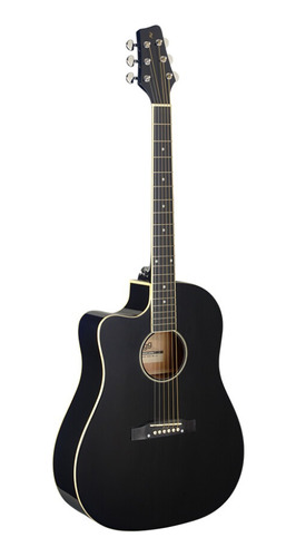 Violão Dreadnought stagg sa35 Dsce-bk Lh - Black