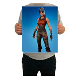 Pôster Fortnite Skin Renegade 43x32 Cm