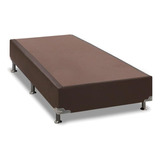 Cama Box Base Solteiro Americana Courano Marrom (78x23)orto