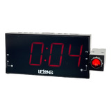 Radio Relógio Despertador Digital Lelong Le-672 Fm Usb E Pro