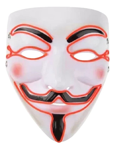 Mascara Cosplay Led Vendetta Anonymous Neon V De Vingança