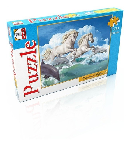 Puzzle Caballos Y Delfines 500 Piezas Implas Milouhobbies