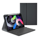 W Funda Con Teclado Bluetooth Para iPad 10.2 9ª 8ª