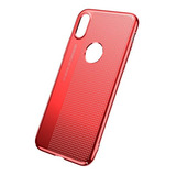 Capinha Vermelha Compatível Com iPhone X