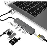 Somomc Adaptador Usb C 6 En 1 Usb C Hub Docking Station Tipo