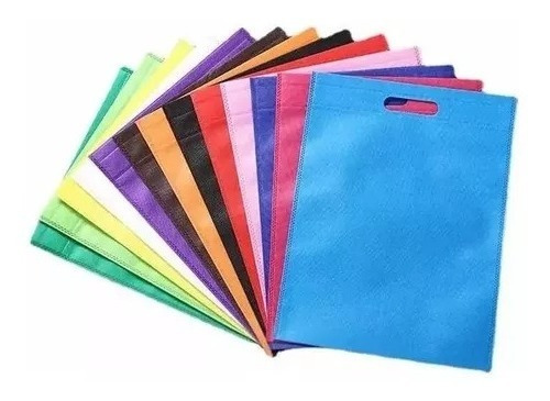 Pack 50 Bolsas Tnt De Genero 31 X 25 Cm Variedad Colores