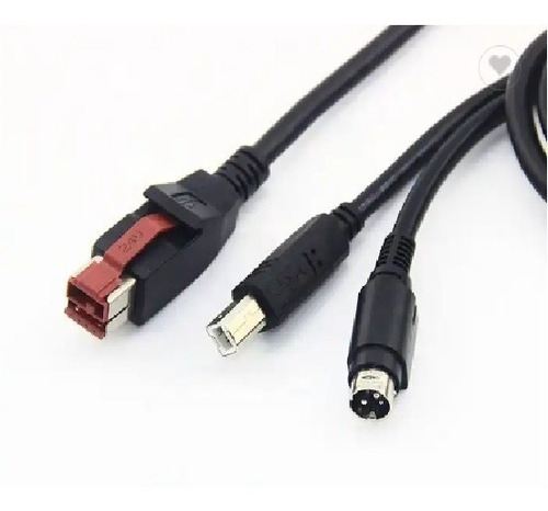 Cable Y  Para Impresora Pos 24v A Hosiden Y Usb B